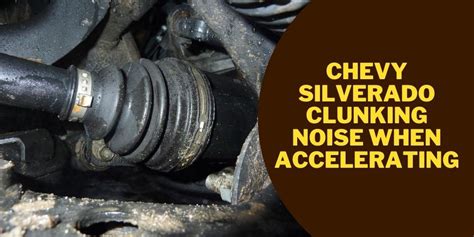  Noise Vibration Harshness issues such as a clunk noise heard during coast down event Cause This condition may be caused by a misalignment between the transmission output shaft and the transfer case input. . 2020 silverado clunking noise